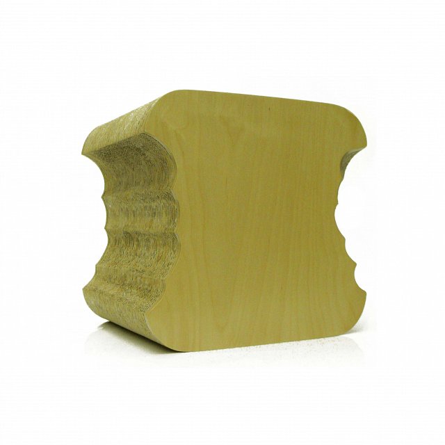 Apple cardboard stool