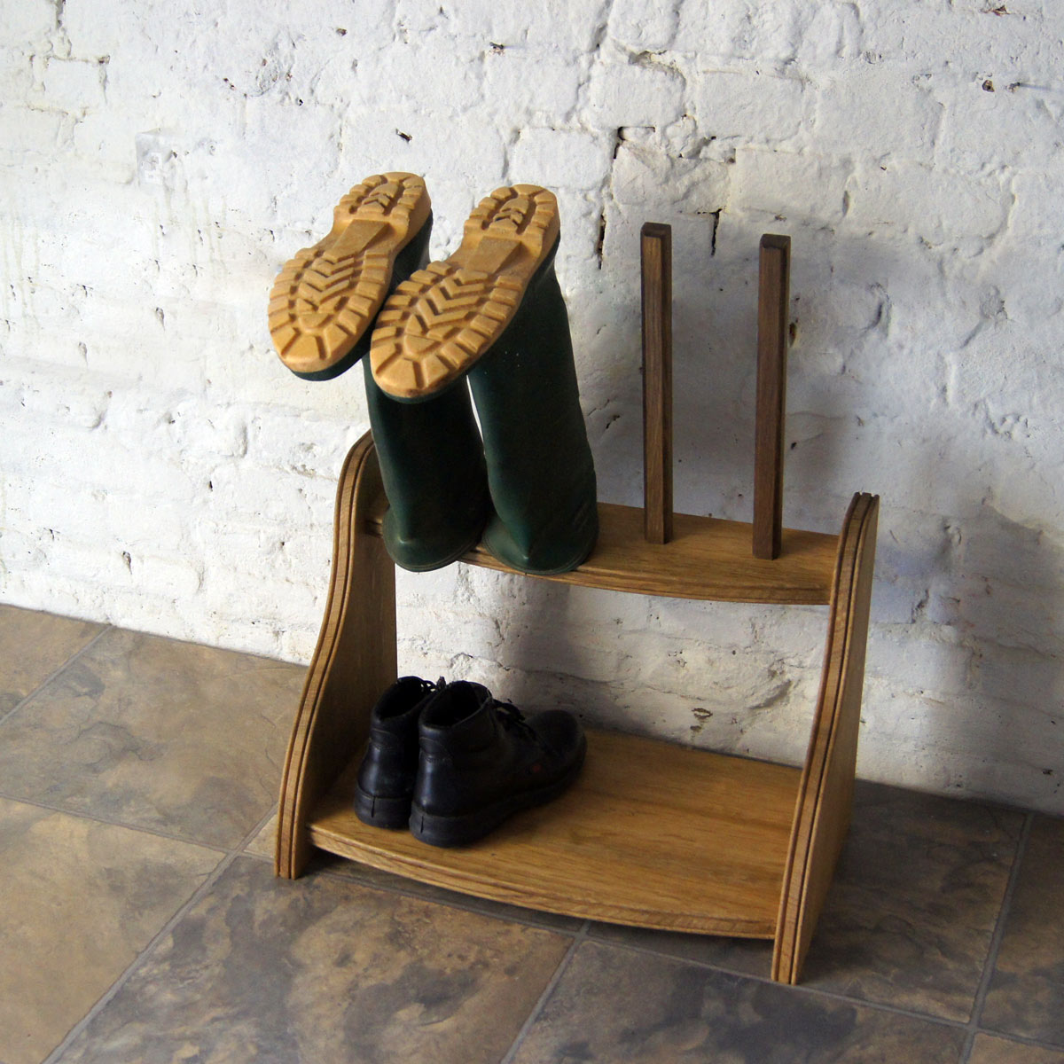Wellington boots rack